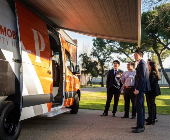 the school of pharmacy's mobile clinic van
